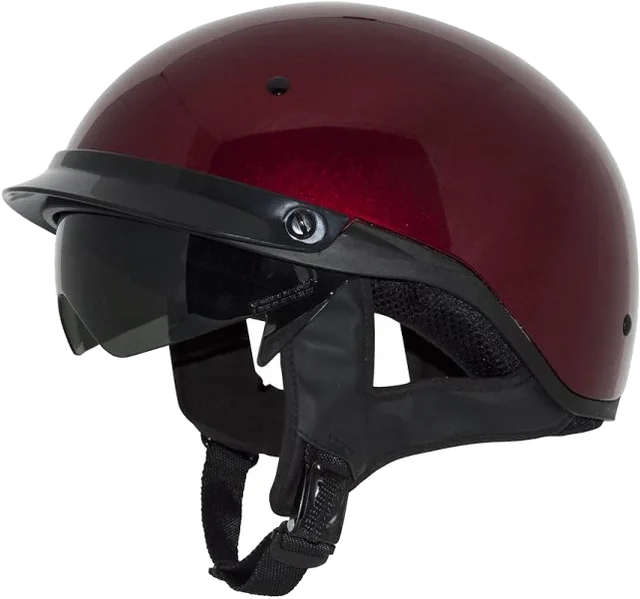 Zox Roadster DDV Solid Half Helmet, candy red