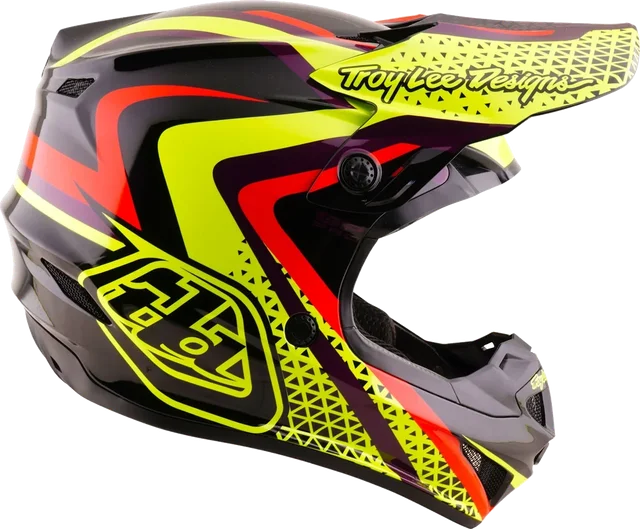 Troy Lee Designs Youth GP Pro Helmet Slides Black / Yellow, black yellow