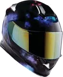 Z1R Solaris 2.0 Infinix Helmet, Black/Purple/Blue