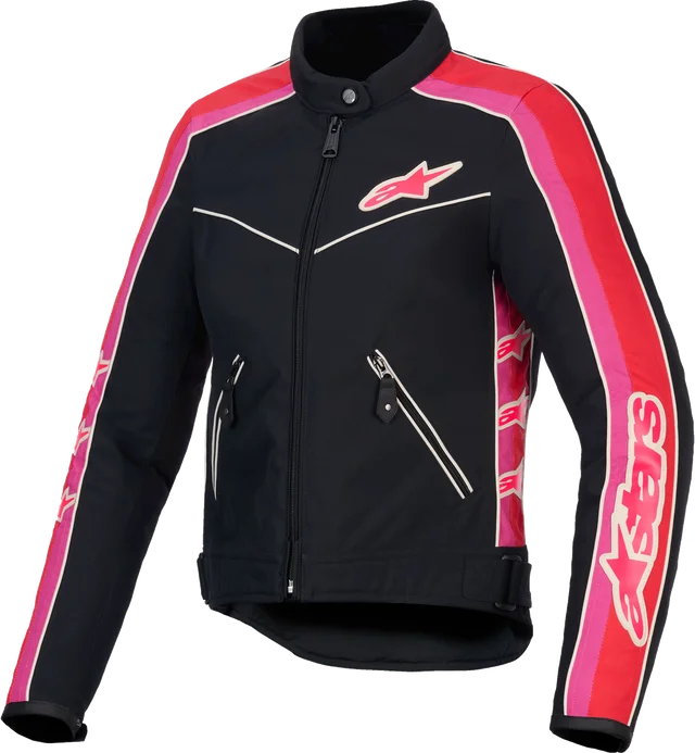 Alpinestars Stella T-Dyno WR Textile Jacket - Black / Bright Red / Fuchisa, Black / Bright Red / Fuchisa