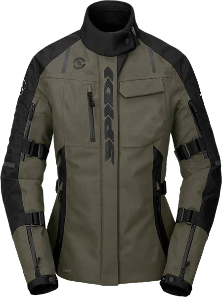 Spidi Ladies Tour Evo 2 Light Textile Jacket - Black / Military Green, Black / Military Green