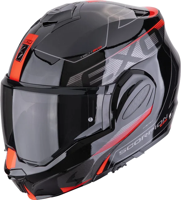 Scorpion EXO-TECH EVO TRAVELLER, black red