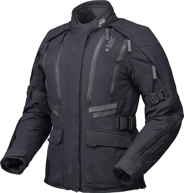 Modeka Lucano waterproof Motorcycle Textile Jacket, black