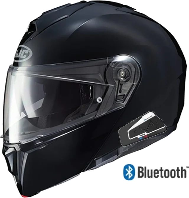 HJC i90 Modular Bluetooth Helmet Gloss Black