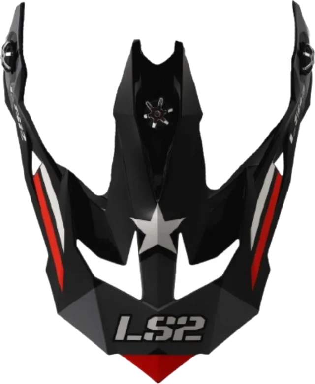 LS2 Subverter EVO Trooper Peak Helmet Accessories, gloss black white