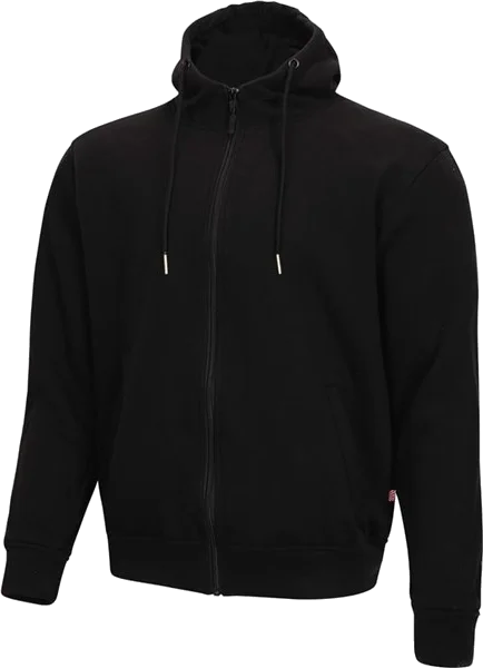 Noru Zip Hoody, Black
