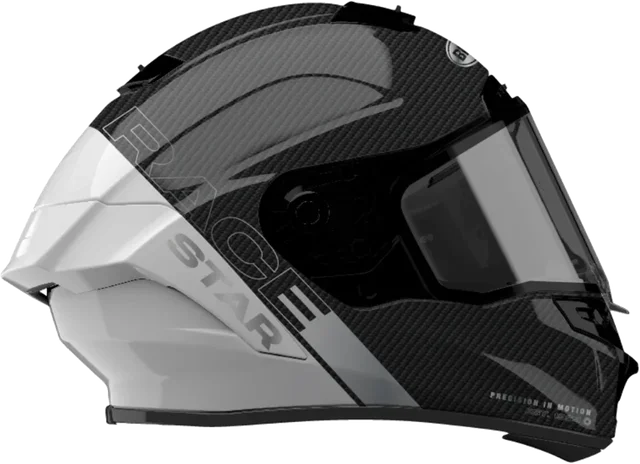 Bell Race Star Flex DLX Strike Helmet, Strike Silver / White