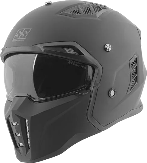 Speed & Strength Speed and Strength SS2450 Streetfighter Helmet, Solid Matte Black