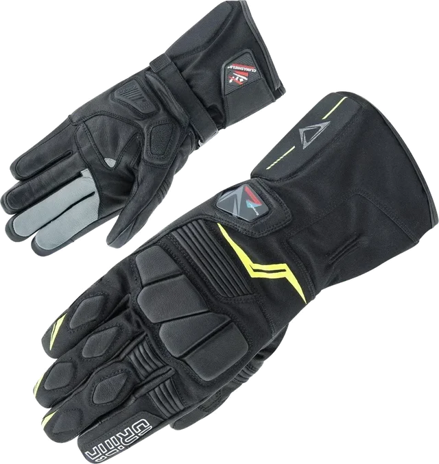 Orina Blake waterproof Motorcycle Gloves, black/neon