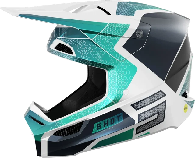 Shot Race Phaser Motocross Helmet, Turquoise
