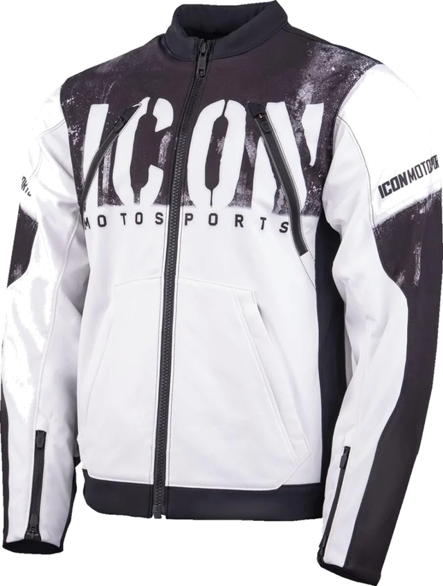 ICON Merc 3 Anomaly Jacket, White