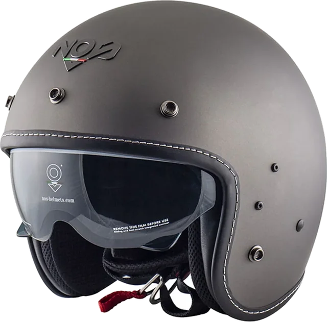 Nos NS-1F Helmet Titanium Matt, Black Matt