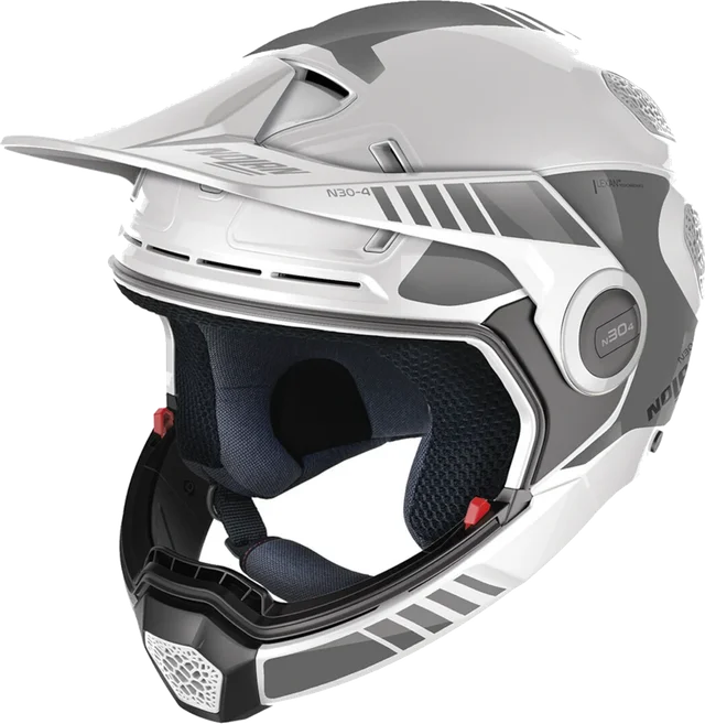 Nolan N30-4 XP Uncharted Helmet, white/grey
