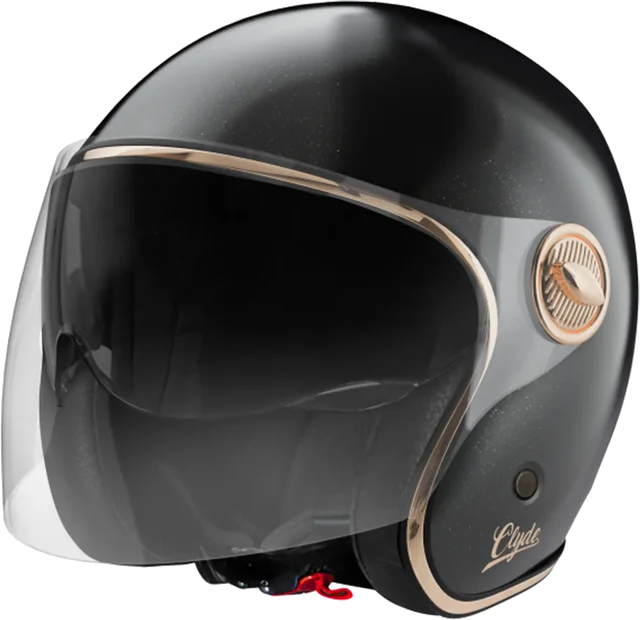 Stormer Clyde Helmet Black/Gold Pearly