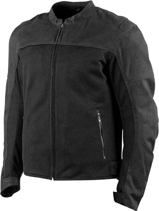 Joe Rocket Richmond Waxed Canvas/Mesh Jacket, black