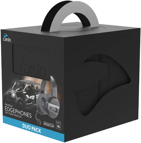 Cardo Edgephones ORV Duo Pack, Black