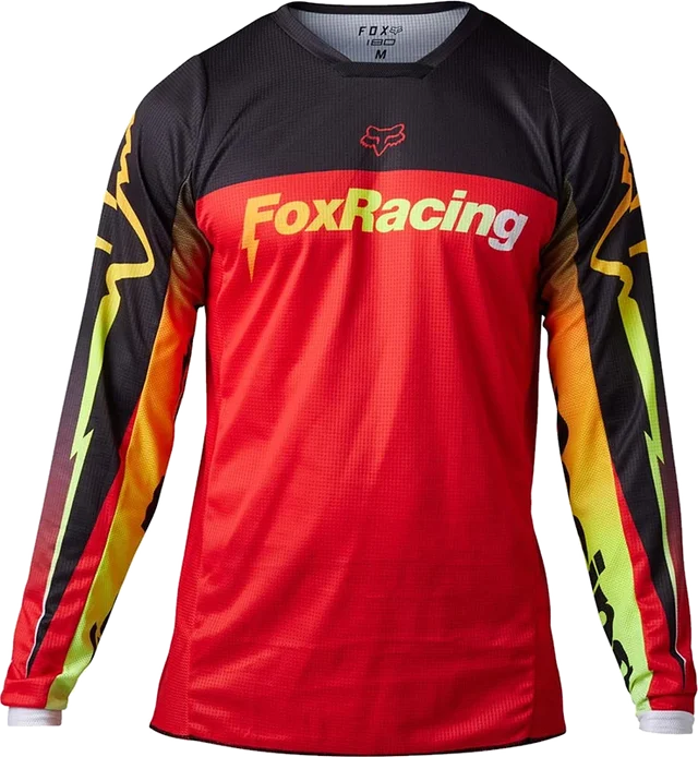 Fox 180 Statk Jersey Red, grey