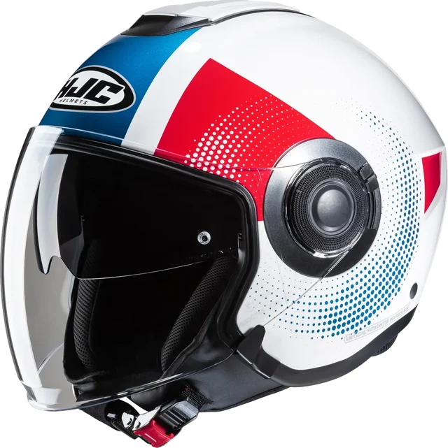 HJC I40N Pyle MC21 Helmet, White/Blue/Red