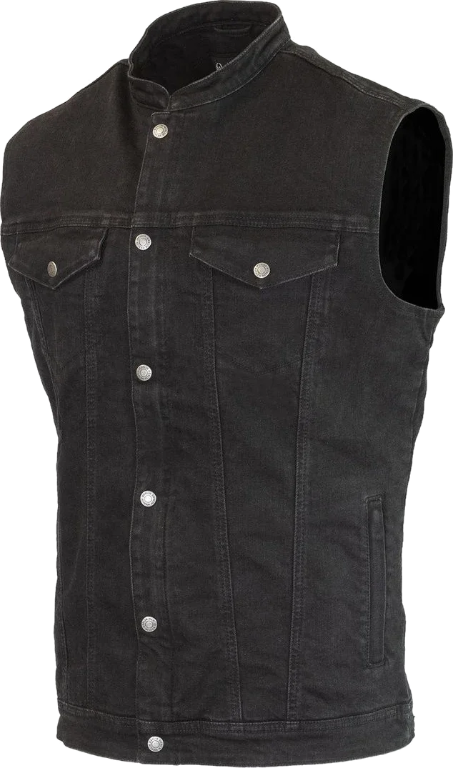 Merlin Club Denim D3O Motorcycle Vest, black