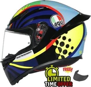 AGV K1-S ROSSI WINTER TEST 2020 - Free Dark Visor