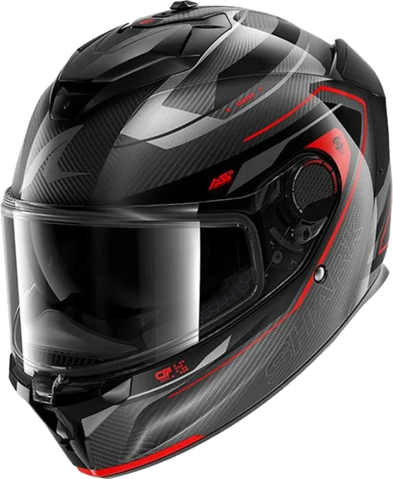 Shark Spartan Gt Pro Carbon Silicium 2 Helmet Red, red/silver