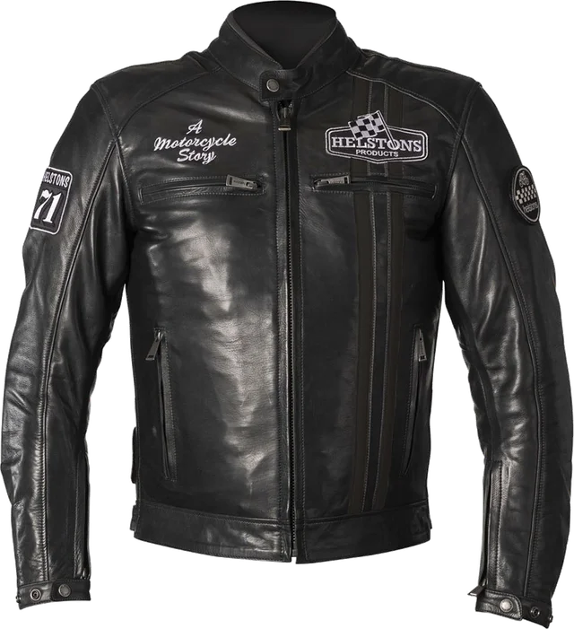 Helstons Indy Rag Jacket Black Black, Black Black