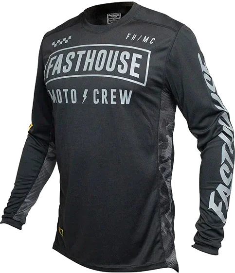 Fasthouse Strike Jersey, Black/Camo