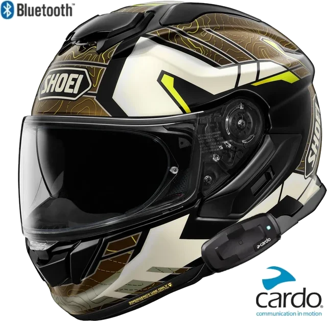 Shoei GT-Air 3 Bluetooth Helmet Hike Graphic TC-11 Cardo Packtalk S