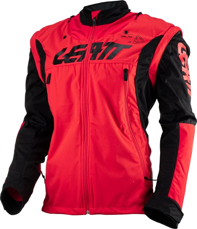 Leatt 4.5 Lite Waterproof Motocross Jacket, black/red