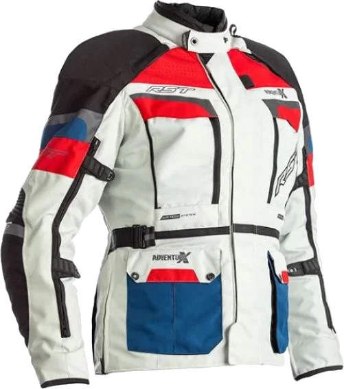 RST Adventure-X CE Ladies Jacket Ice Blue Red