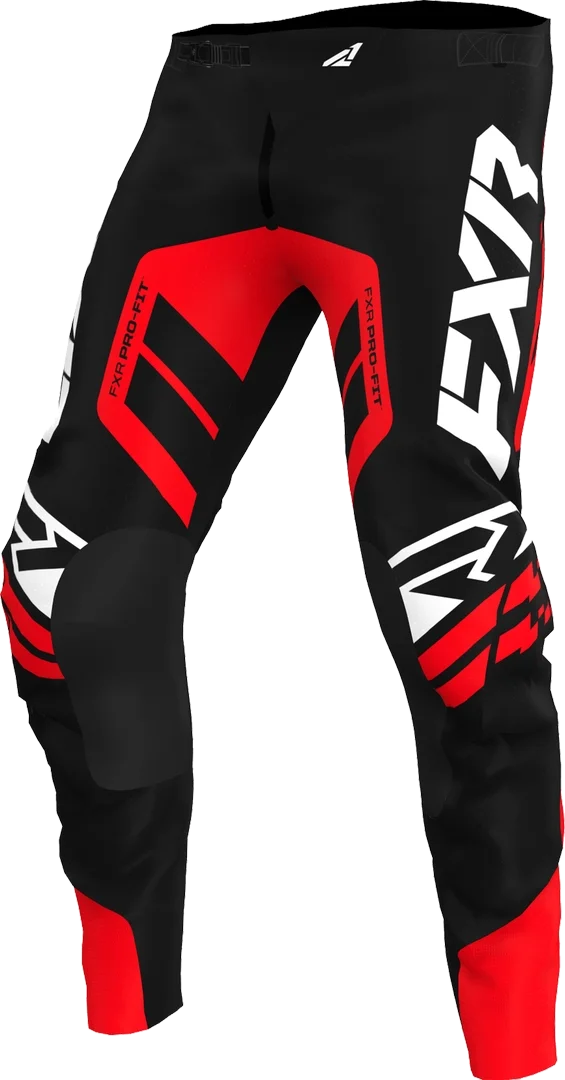FXR Revo Comp Motocross Pants, black/red