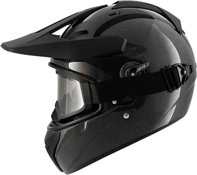 Shark Explore-r Carbon Skin Off-road Helmet, Dark Silver / Black