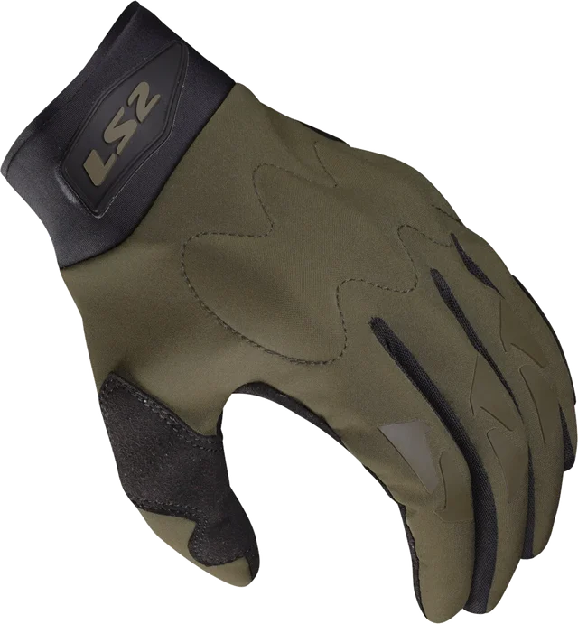 LS2 Hiker Gloves, black/olive