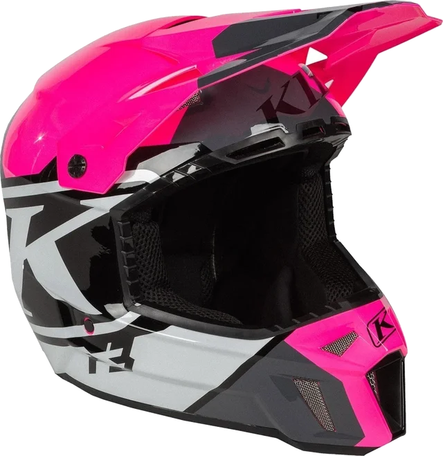 Klim F3 Disarray Motocross Helmet, yellow/black/white