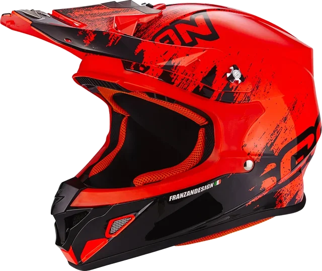 Scorpion VX 21 Air Mudirt Red/Black Gloss