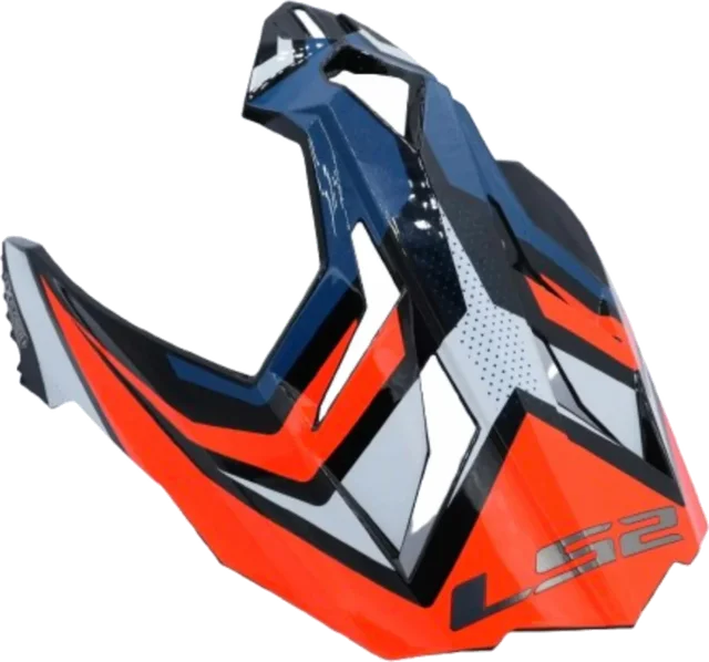 LS2 Explorer C Focus Peak Helmet Accessories, blue white red