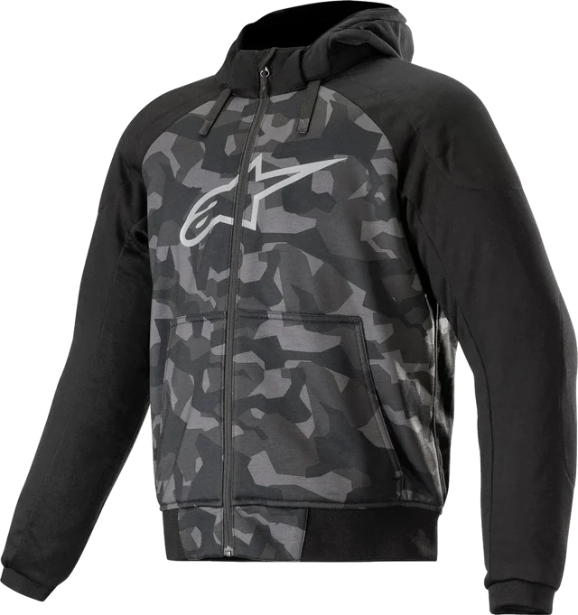 Alpinestars Chrome Sport Hoodie Black Grey Camo, Black Grey Camo