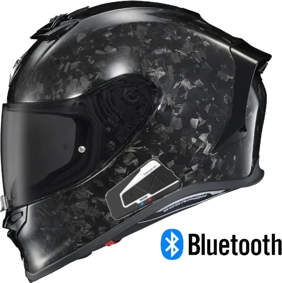 Scorpion EXO EXO-R1 Air Full Face Bluetooth Helmet Onyx Gloss Black