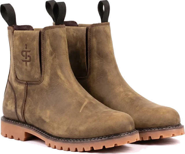 Spada Highbury CE Chelsea Boots Walnut Brown