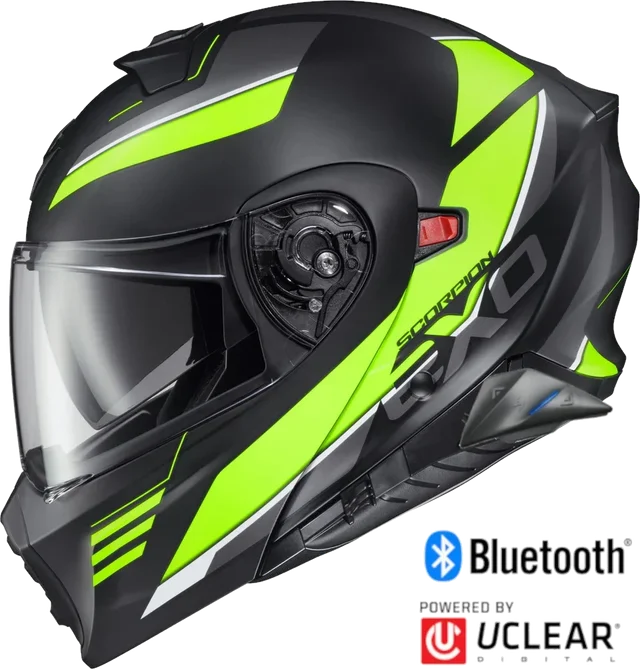 Scorpion EXO-GT-930-Com Modular Transformer Helmet Modulus Hi-Vis Yellow