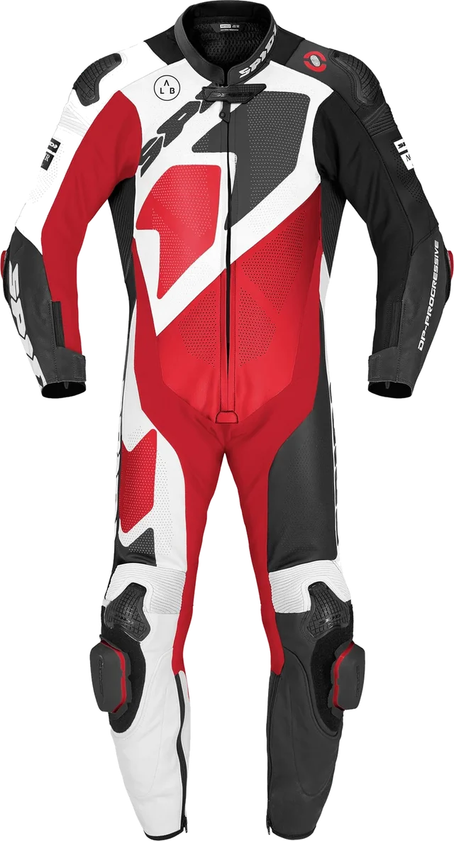 Spidi Gran Premio Perforated Pro Suit Black White, red