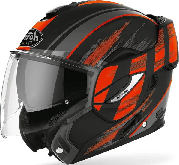 Airoh REV19 Flip Ikon Helmet Orange Matt