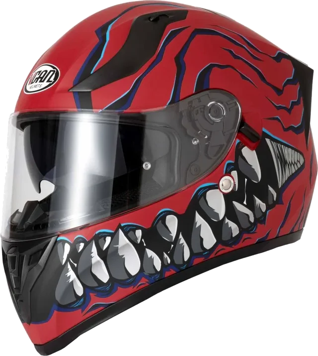 Vcan V128 Mordhi Helmet Red, Red