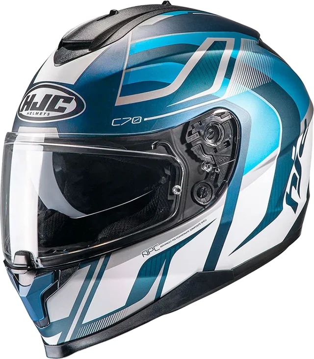 HJC C70 Helmet Lantic MC2SF White/Blue Matt