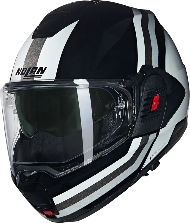 Nolan N120-1 Lineo N-Com Helmet, black/white/silver