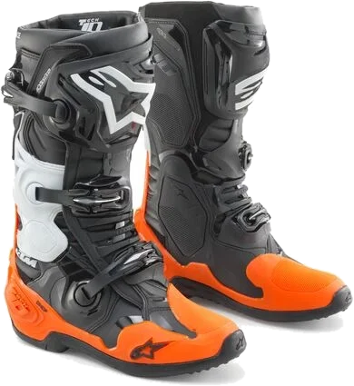 Alpinestars KTM PowerWear 2026 Alpinestars Tech-10 Boots, Black/Orange/White