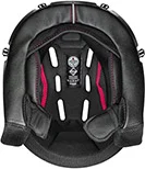 Nolan N90.3 Full Interior Black Red