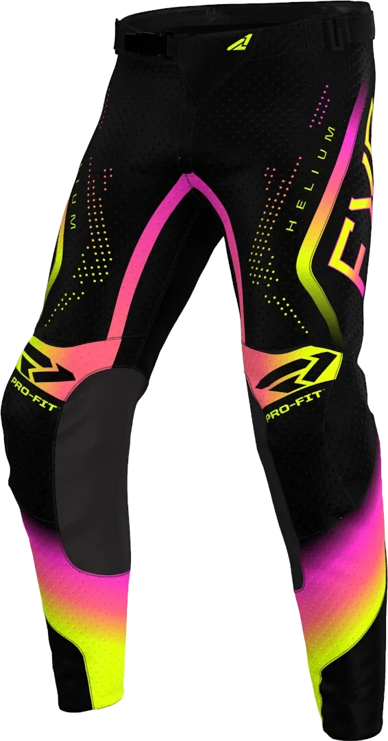 FXR Helium 2025 Youth Motocross Pants, hi viz black