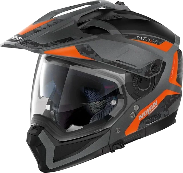 Nolan N70-2 X Torpedo Helmet (SM), Matte Black/Orange