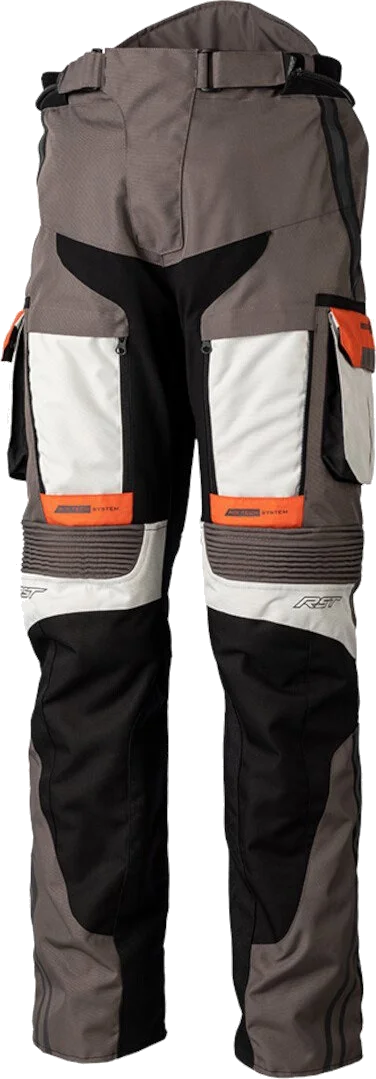 RST Adventure-Xtreme CE Mens Jeans Grey Ice KTM Orange
